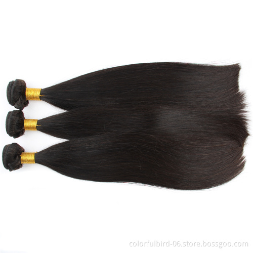 Wholesale 100% Human Hair Weave Bundles Unprocessed Virgin Brazilian straight Hair Extension bundles human hair
